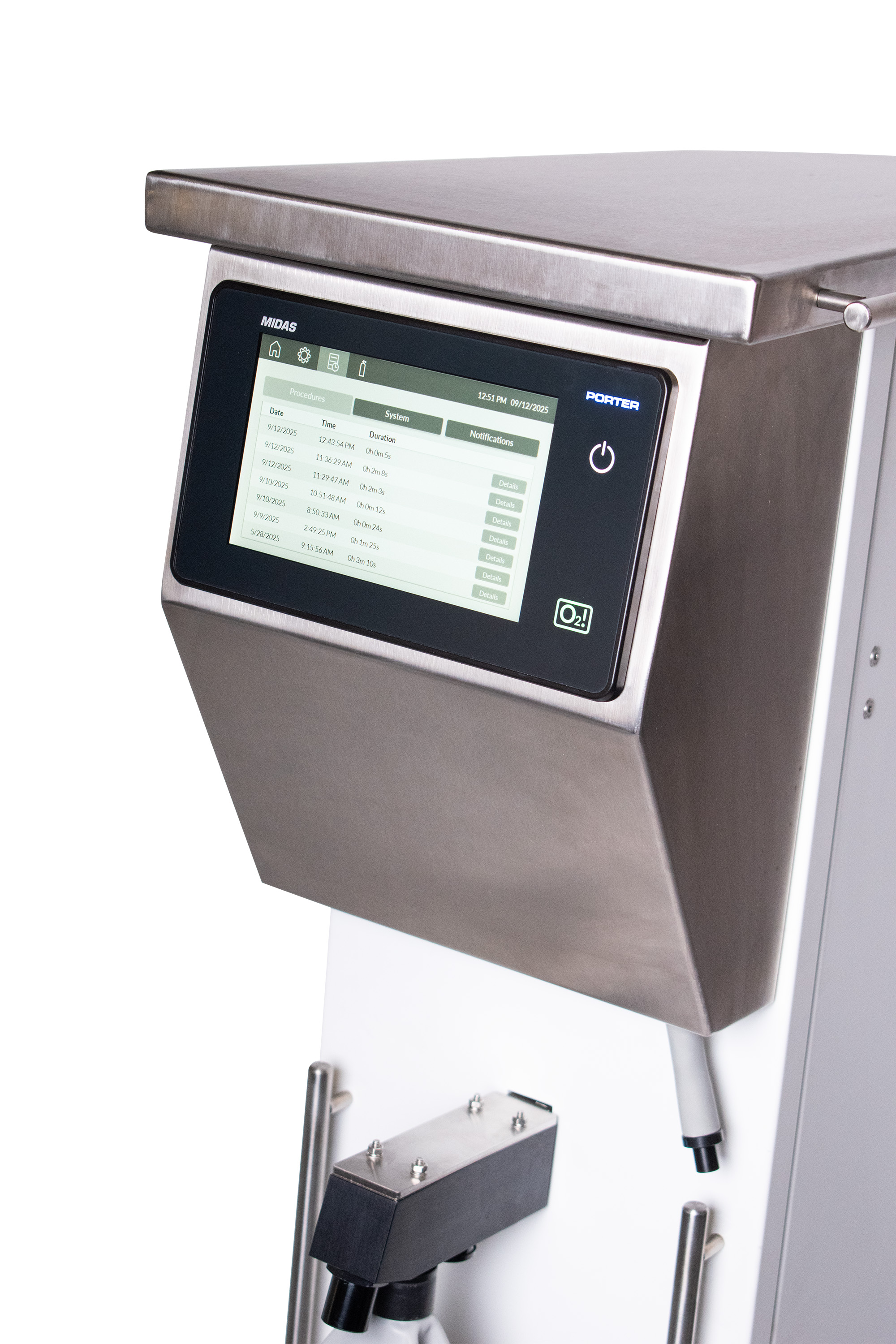 Porter Midas™ lachgassedatie systeem