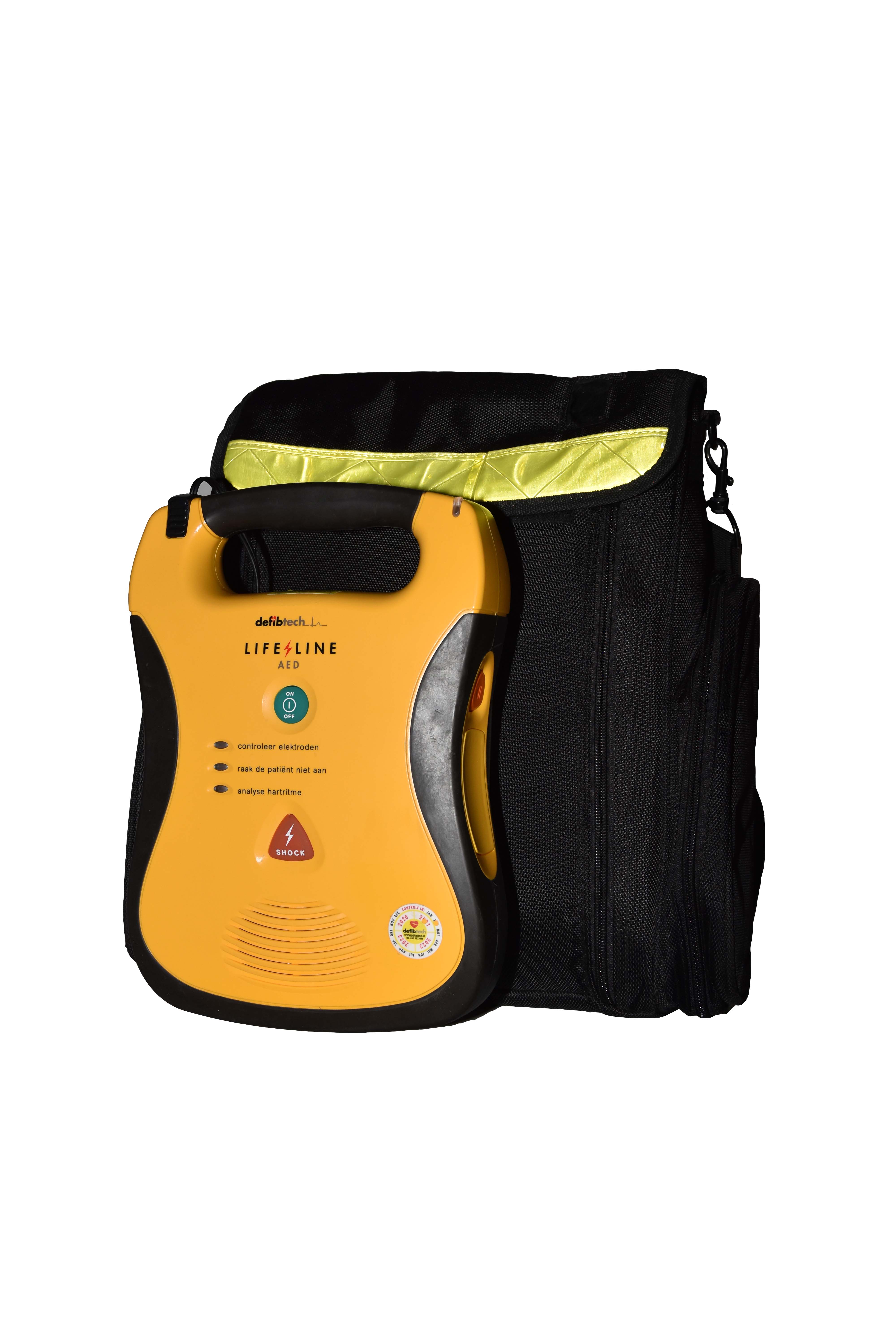Defibrillator lifeline view kit